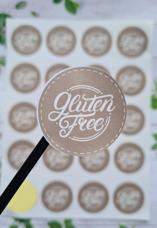 Gluten free stickers, small business tools, small business stationery